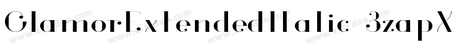 GlamorExtendedItalic-3zapX字体转换