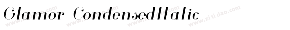 Glamor-CondensedItalic字体转换