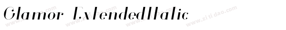 Glamor-ExtendedItalic字体转换