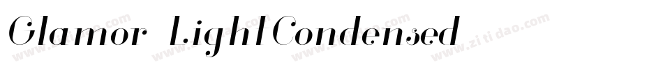 Glamor-LightCondensed字体转换