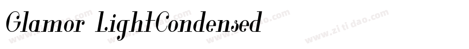 Glamor-LightCondensed字体转换