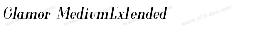 Glamor-MediumExtended字体转换