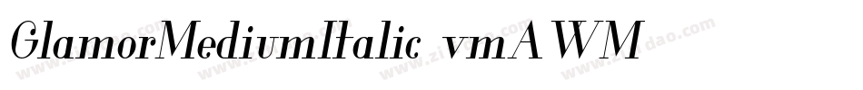 GlamorMediumItalic-vmAWM字体转换