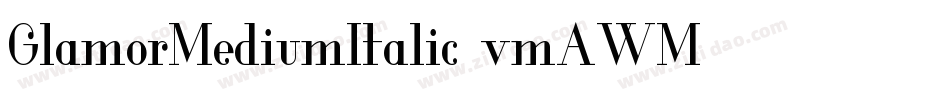 GlamorMediumItalic-vmAWM字体转换
