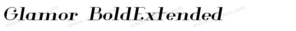 Glamor-BoldExtended字体转换