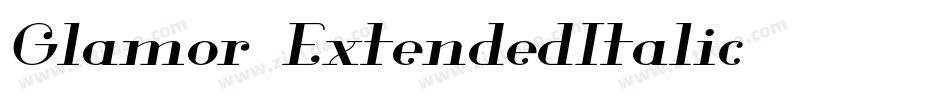 Glamor-ExtendedItalic字体转换
