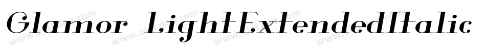 Glamor-LightExtendedItalic字体转换