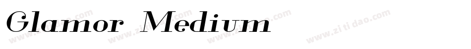Glamor-Medium字体转换