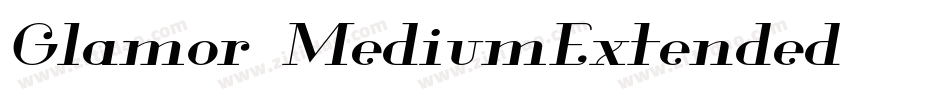 Glamor-MediumExtended字体转换