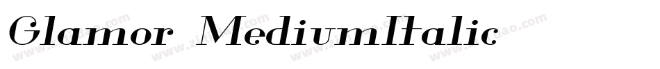 Glamor-MediumItalic字体转换
