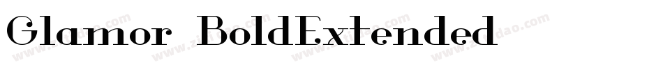 Glamor-BoldExtended字体转换