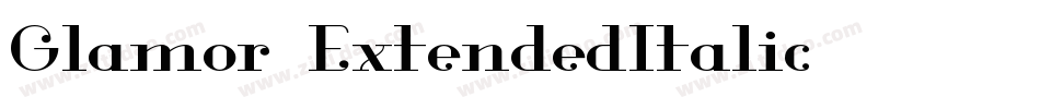 Glamor-ExtendedItalic字体转换
