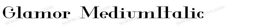 Glamor-MediumItalic字体转换
