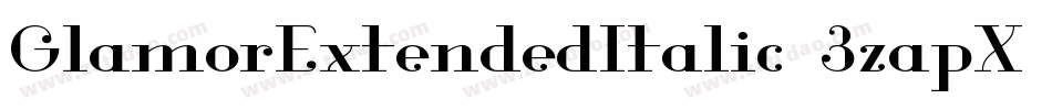 GlamorExtendedItalic-3zapX字体转换