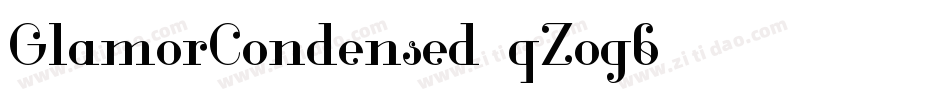 GlamorCondensed-qZog6字体转换