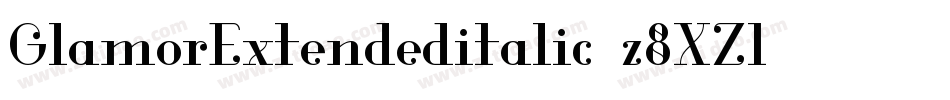 GlamorExtendeditalic-z8XZ1字体转换