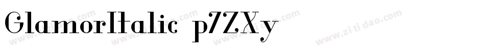 GlamorItalic-p7ZXy字体转换