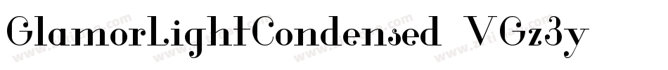 GlamorLightCondensed-VGz3y字体转换