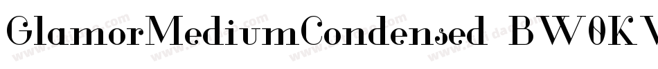 GlamorMediumCondensed-BW0KV字体转换