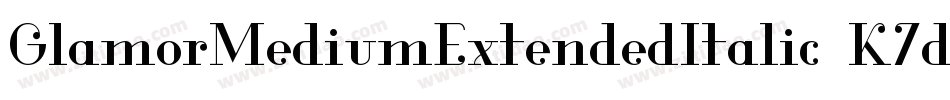 GlamorMediumExtendedItalic-K7dXo字体转换