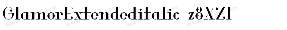 GlamorExtendeditalic-z8XZ1字体转换