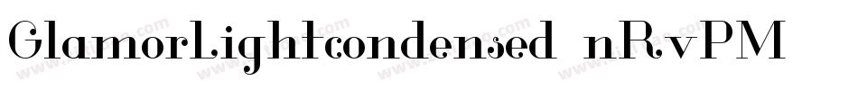 GlamorLightcondensed-nRvPM字体转换