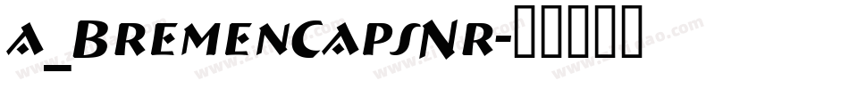 a_BremenCapsNr字体转换