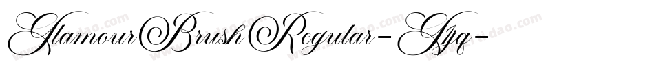 GlamourBrushRegular-G1jq字体转换