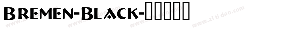 Bremen-Black字体转换