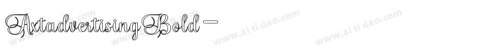 AxtadvertisingBold字体转换