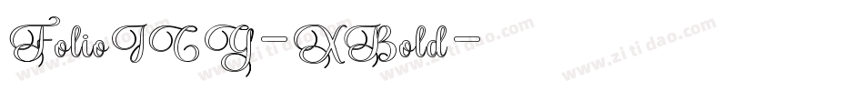 FolioICG-XBold字体转换