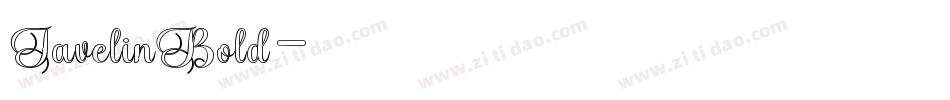 JavelinBold字体转换