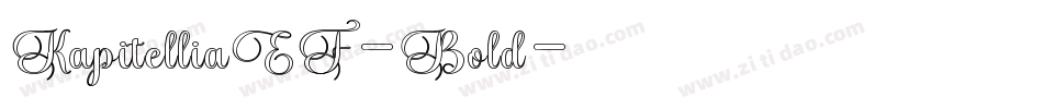KapitelliaEF-Bold字体转换