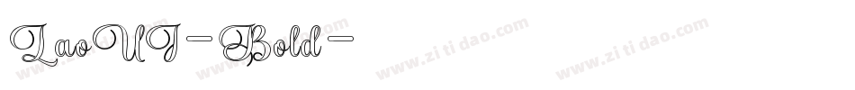 LaoUI-Bold字体转换