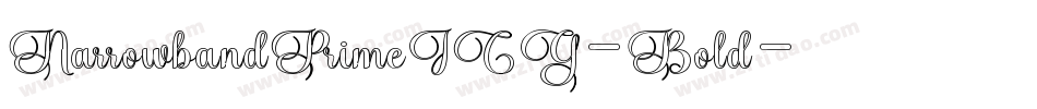 NarrowbandPrimeICG-Bold字体转换