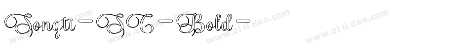 Songti-SC-Bold字体转换