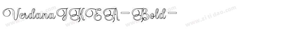 VerdanaIKEA-Bold字体转换