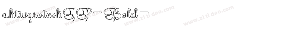 aktivgroteskJP-Bold字体转换