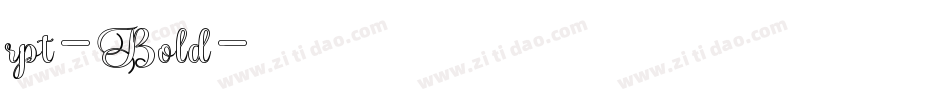 rpt-Bold字体转换