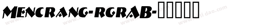 Mencrang-rgrAB字体转换