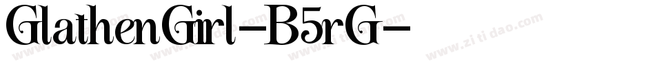 GlathenGirl-B5rG字体转换