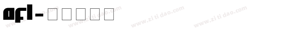 AFL字体转换