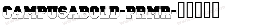 CampusABold-prMR字体转换