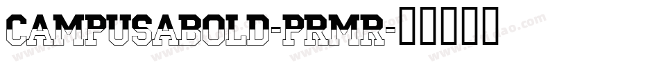 CampusABold-prMR字体转换