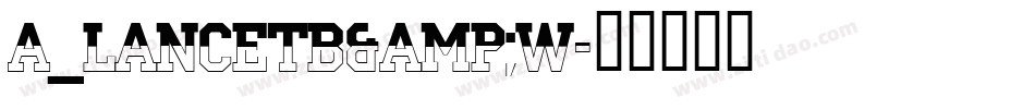 a_LancetB&W字体转换