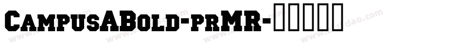 CampusABold-prMR字体转换