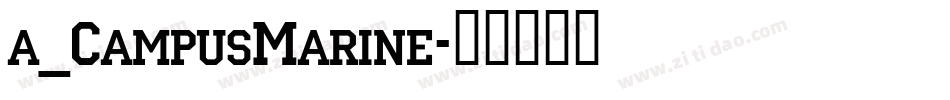 a_CampusMarine字体转换