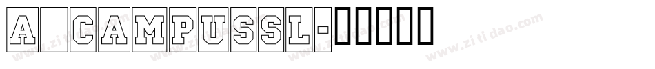 a_CampusSl字体转换