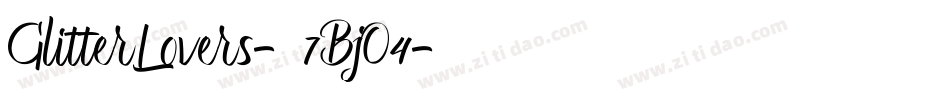 GlitterLovers-7BjO4字体转换