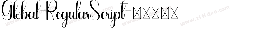 Global-RegularScript字体转换